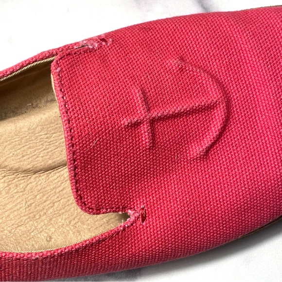 Sperry Seaport Canvas Slip On Loafers Shoes Women’s size 6.5 in Coral - Picture 8 of 11